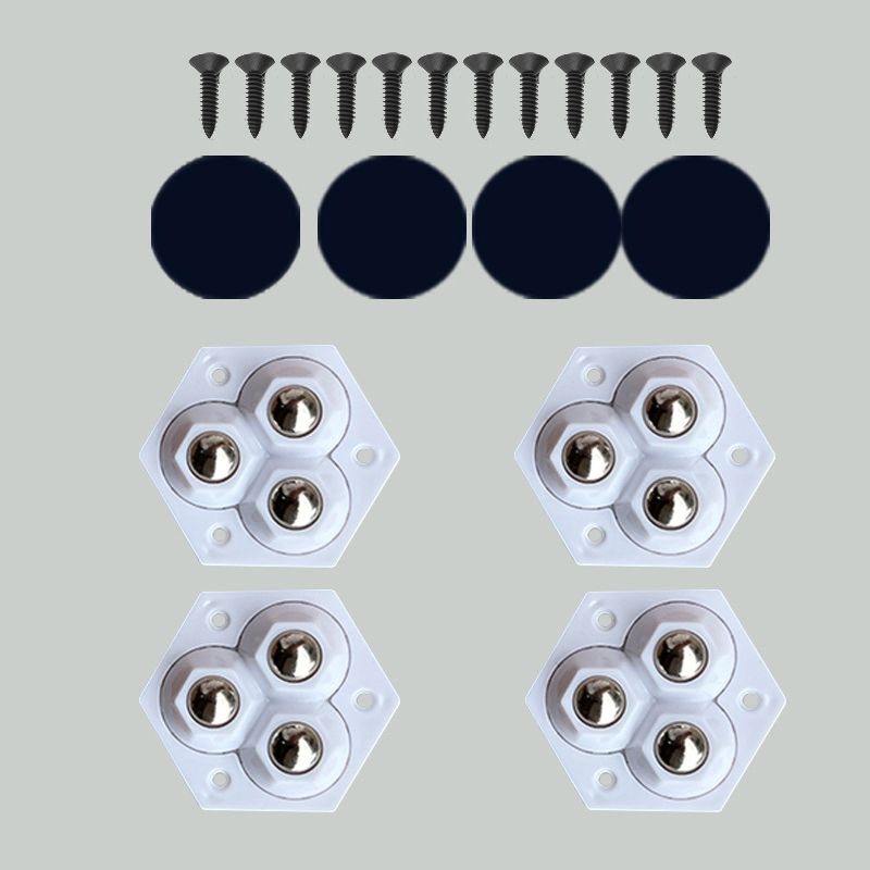 360° pöörlevad kolmekordsed mööblirattad