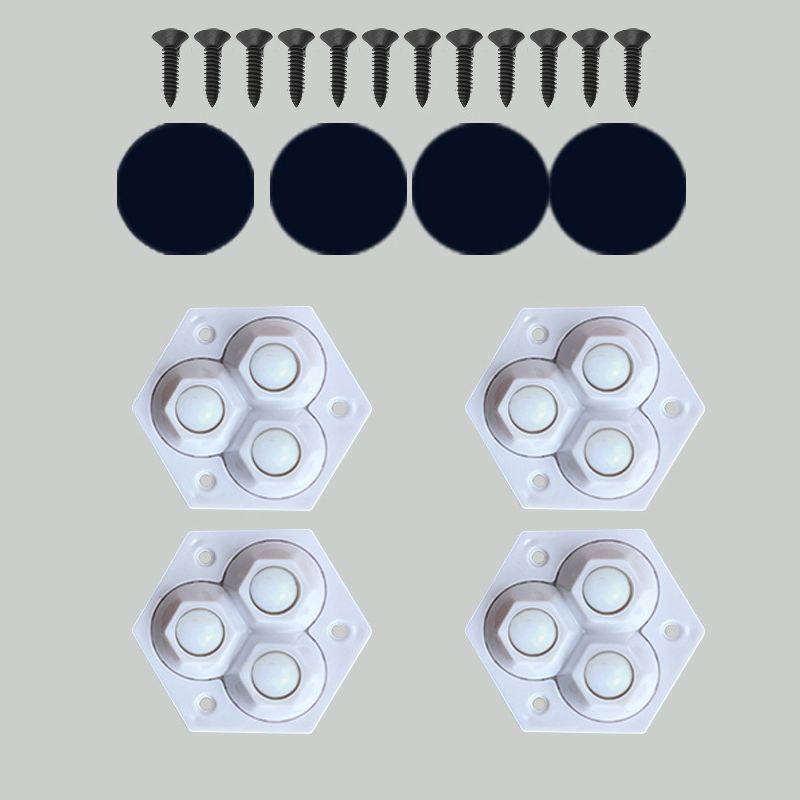 360° pöörlevad kolmekordsed mööblirattad