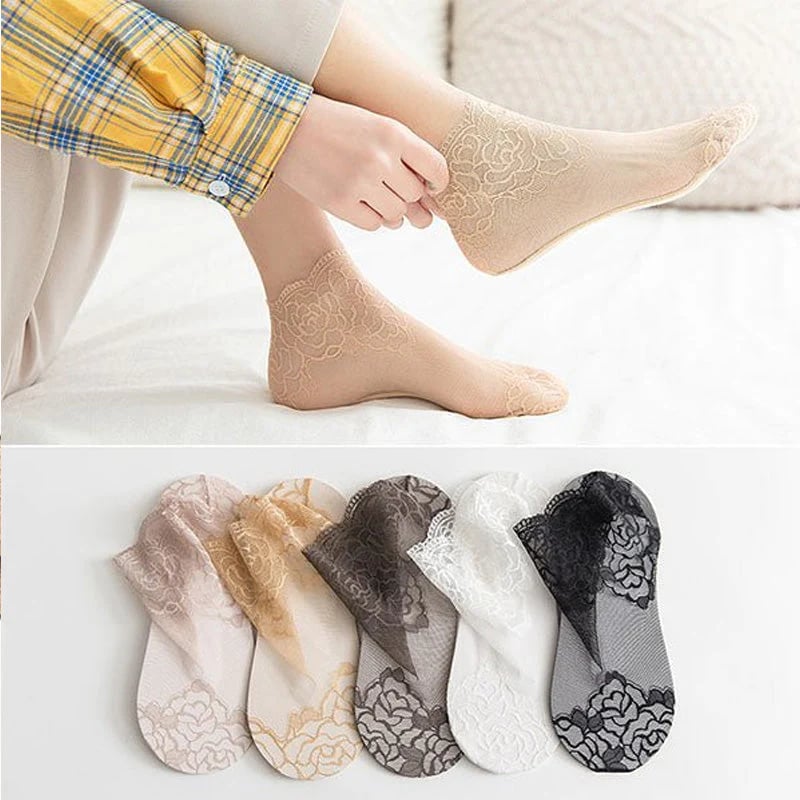 Seksiiline pitsist sokid naistele 🧦