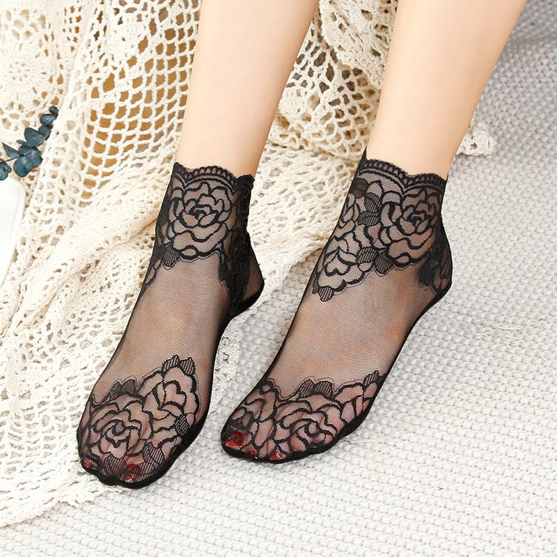 Seksiiline pitsist sokid naistele 🧦
