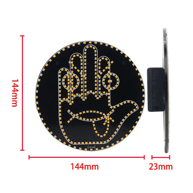 ⭐ LED-ekraan väljendite ja žestide jaoks auto tagaklaasile ⭐