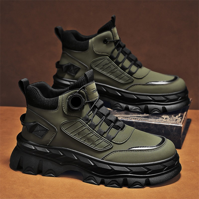 Retro stiilis meeste vabaaja saapad kuni pahkluuni