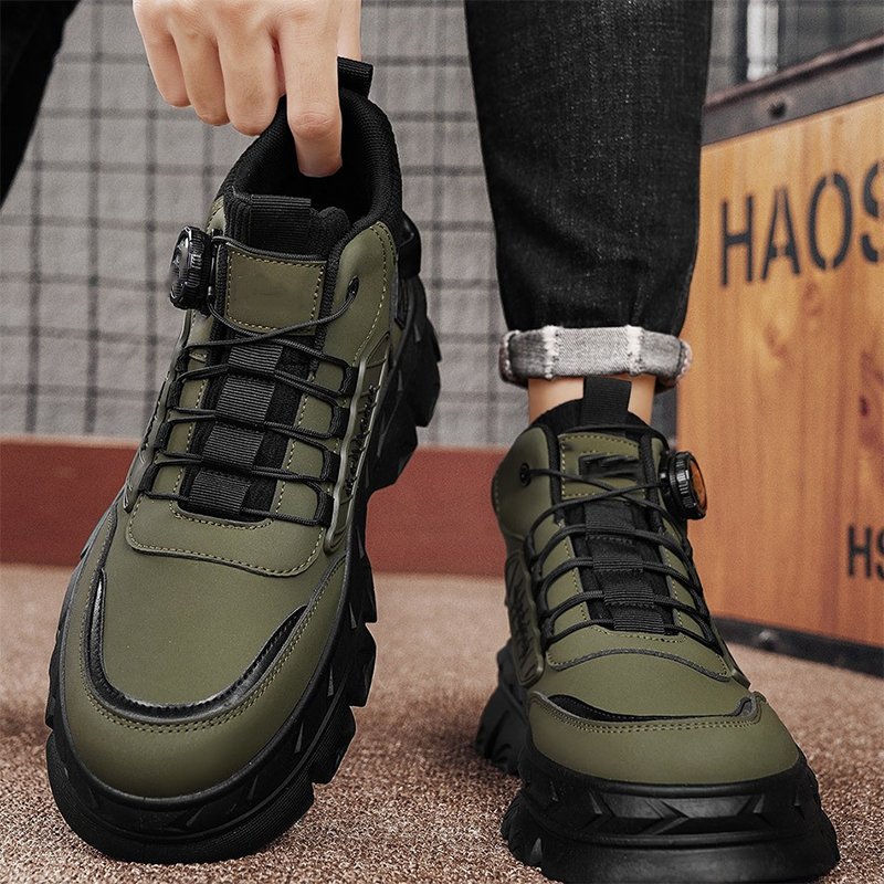 Retro stiilis meeste vabaaja saapad kuni pahkluuni