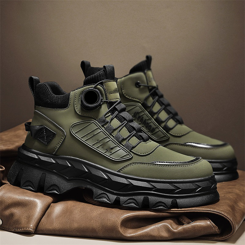 Retro stiilis meeste vabaaja saapad kuni pahkluuni