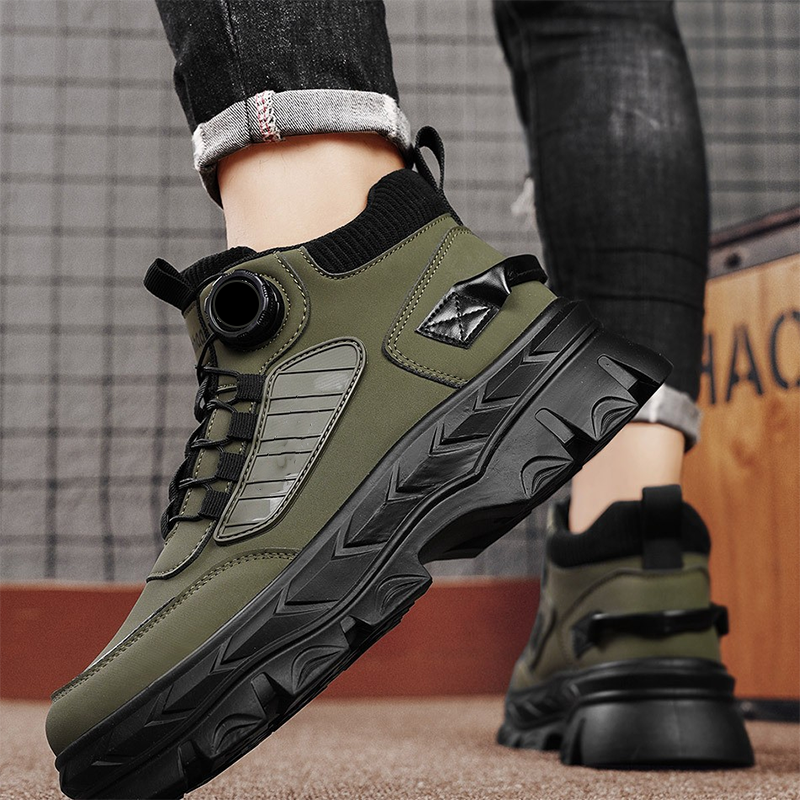 Retro stiilis meeste vabaaja saapad kuni pahkluuni