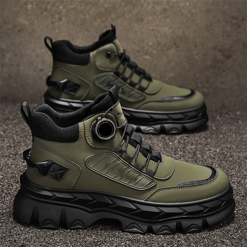 Retro stiilis meeste vabaaja saapad kuni pahkluuni