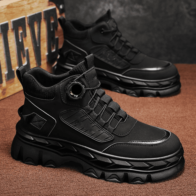 Retro stiilis meeste vabaaja saapad kuni pahkluuni